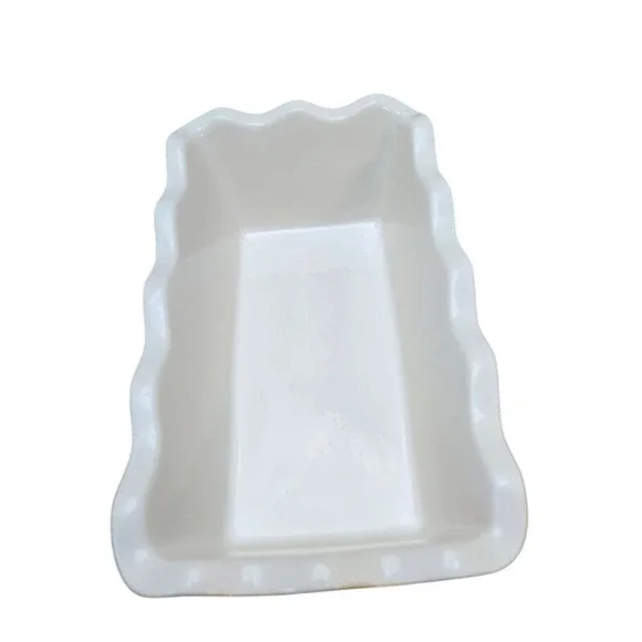 Loaf Pan Scalloped Edge Baking Dish Yellow 11" x‎ 6.5" - Picture 5 of 6